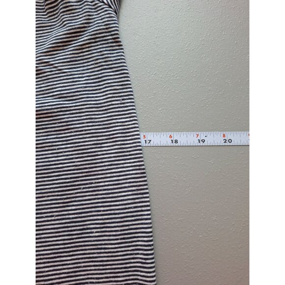 Mod O Doc Tunic Dress Small Blue Striped Keyhole Back Asymmetrical Nautical - Picture 5 of 6